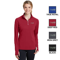 SPORT-TEK LADIES SPORT-WICK TEXTURED 1/4 ZIP