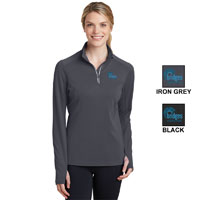 SPORT-TEK LADIES SPORT-WICK TEXTURED 1/4 ZIP