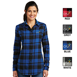 LADIES PLAID FLANNEL TUNIC