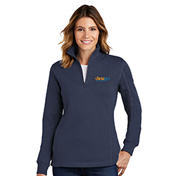 LADIES 1/4 ZIP SWEATSHIRT