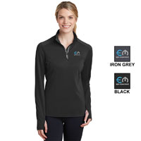 SPORT-TEK LADIES SPORT-WICK TEXTURED 1/4 ZIP