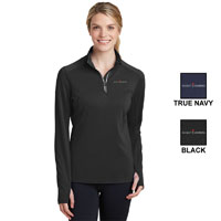 SPORT-TEK LADIES SPORT-WICK TEXTURED 1/4 ZIP