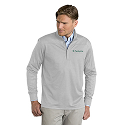 FAMILYLIFE VANSPORT HERRINGBONE 1/4-ZIP PULLOVER