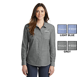 FAMILYLIFE WTR LADIES PORT AUTHORITY CHAMBRAY