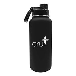 32.5 OZ. RUBBERIZED STAINLESS STEEL WATER BOTTLE