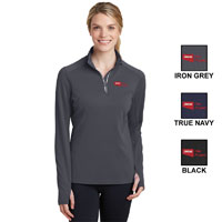 SPORT-TEK LADIES SPORT-WICK TEXTURED 1/4 ZIP