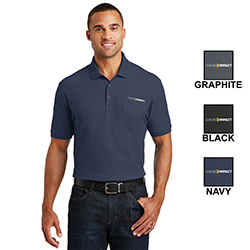 PORT AUTHORITY CORE CLASSIC PIQUE POCKET POLO