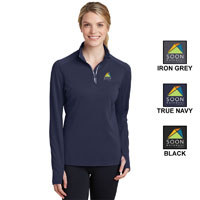 SPORT-TEK LADIES SPORT-WICK TEXTURED 1/4 ZIP