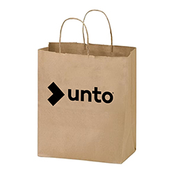 NATURAL PAPER SHOPPER BAG